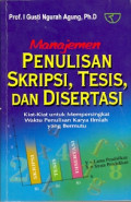 Manajemen Penulisan Skripsi,Tesis,Dan Disertasi