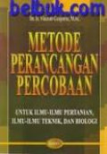 Metode Perancangan Percobaan untuk Ilmu-ilmu Pertanian, Ilmu-ilmu teknik dan Biologi