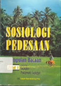 Sosiologi Pedesaan : kumpulan bacaan (Jilid 1)